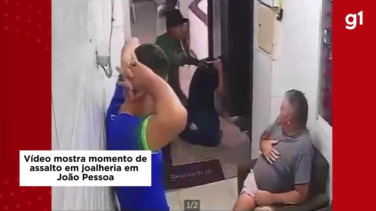 Suspeitos são flagrados assaltando loja de joias em João Pessoa e causam prejuízo de R$ 30 mil; VÍDEO